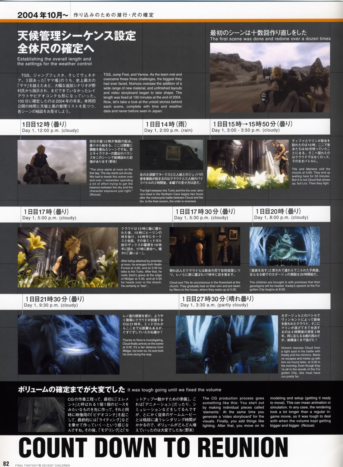 Artwork Final Fantasy VII Advent Children Reunion Files
