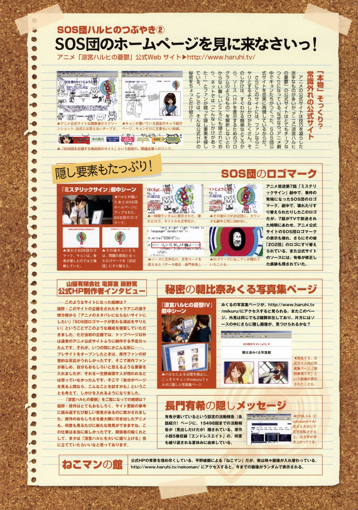 Artwork Suzumiya Haruhi Fanbook