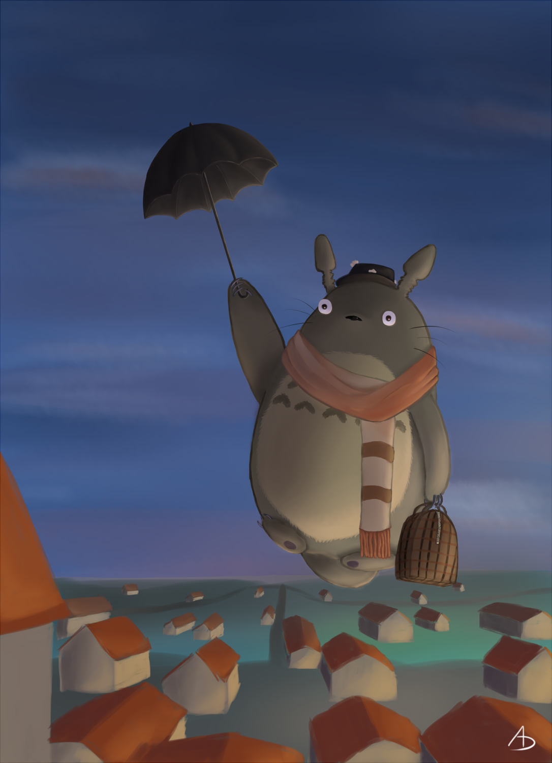 Fan-Art Mon Voisin Totoro par Yuki Usagi